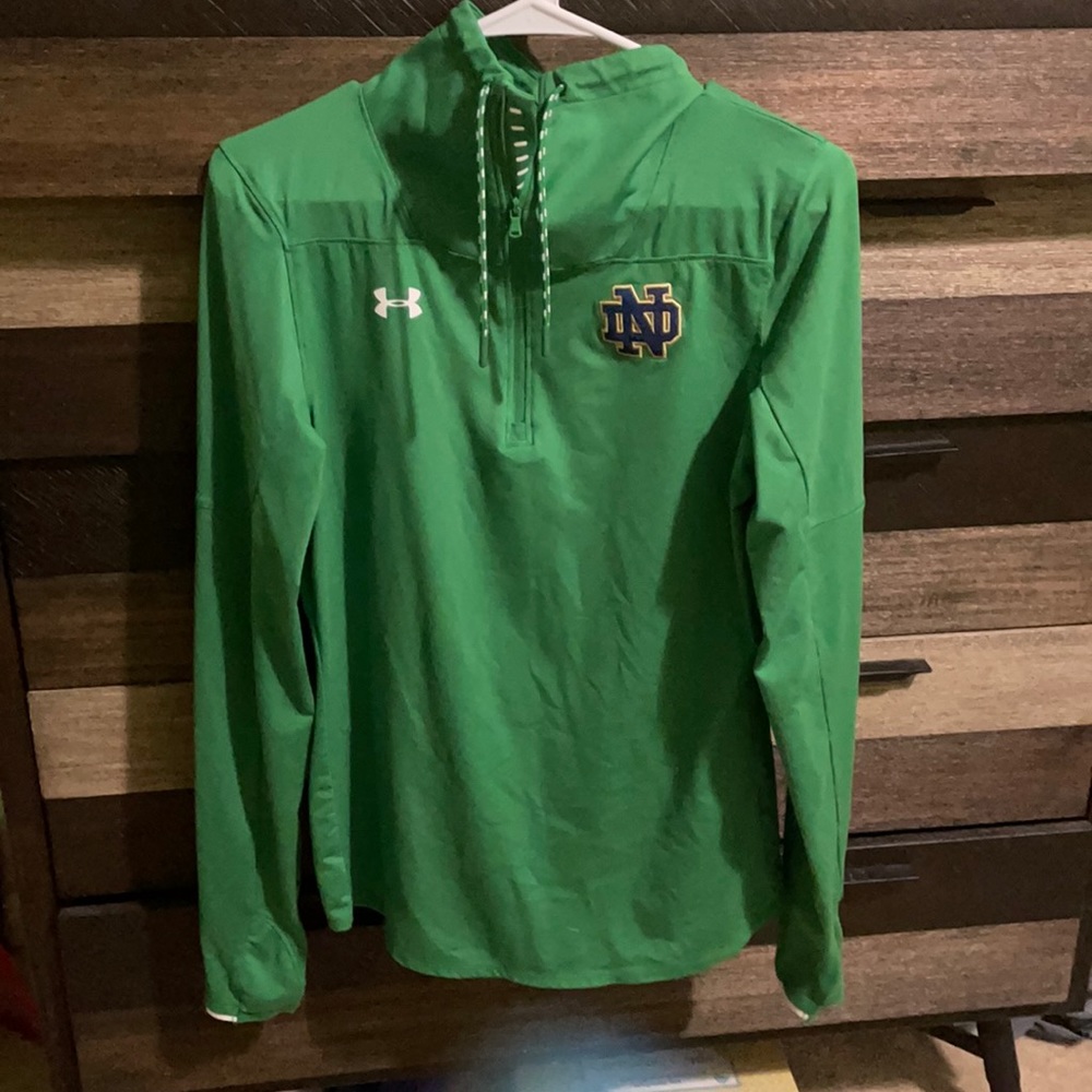 Notre Dame loose long sleeved half zip